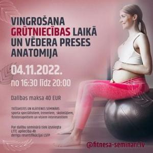«Vingrošana grūtniecības laikā un vēdera preses anatomija»